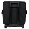 Estuche plegable con ruedas para máquina de coser, acolchado negro