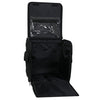 Estuche plegable con ruedas para máquina de coser, acolchado negro