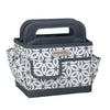 Collapsible Desktop Craft Caddy, Grey Geometric