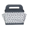 Collapsible Desktop Craft Caddy, Grey Geometric