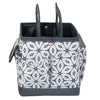 Collapsible Desktop Craft Caddy, Grey Geometric