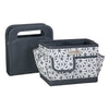 Collapsible Desktop Craft Caddy, Grey Geometric