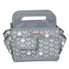 Collapsible Desktop Craft Caddy, Purple Flowers