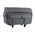 Maleta plegable con ruedas para guardar la máquina de coser Everything Mary XXL de 4 ruedas, gris jaspeado