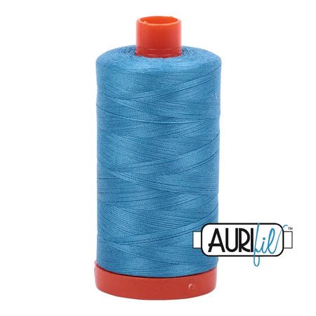 1320 Verde azulado brillante Aurifil Algodón 50wt Bobina grande||color:1320 Verde azulado brillante