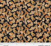 Granos de café «Deja Brew on Brown», de 100 % algodón, tela decorativa. Precio por yarda.