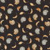 Harvest Classics Tossed Fall Leaves on Black 100% Cotton Fabric Price per Yard