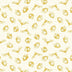 Simply Gold Metallic Acorns on Cream 100% Cotton Fabric