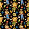 «Scarecrows Fall Friends» en negro, 100 % algodón