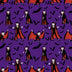 Halloween Dracula Vampire on Purple 100% Cotton Fabric