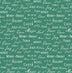 Christmas Words Text on Green Holiday Cheer 100% Cotton Price Per Yard