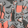 Lotes de tela precortada de «Vampiros de Halloween», 100 % algodón, 1 yarda, 5 piezas, surtido