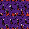 Lotes de tela precortada de «Vampiros de Halloween», 100 % algodón, 1 yarda, 5 piezas, surtido