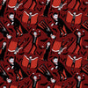 Lotes de tela precortada de «Vampiros de Halloween», 100 % algodón, 1 yarda, 5 piezas, surtido