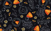 Novelty Bee Hives And Phrases On Black 100% Cotton Price per Yard