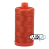 2240 Rusty Orange Aurifil Cotton 50wt Large Spool||color:2240 Rusty Orange