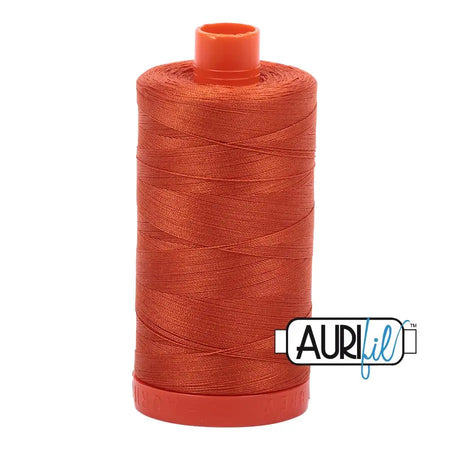 2240 Rusty Orange Aurifil Cotton 50wt Large Spool||color:2240 Rusty Orange