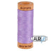 Bobina de hilo de algodón Aurifil 80 wt, color violeta, 2520