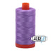 Bobina grande de hilo de algodón Aurifil 50 wt, color violeta