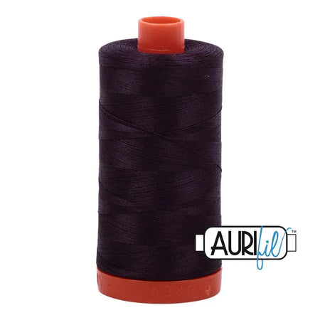 2570 Berenjena Aurifil Algodón 50wt Bobina grande||color:2570 Berenjena