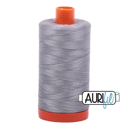 2606 Grey Mist Aurifil Cotton 50wt Large Spool||color:2606 Grey Mist