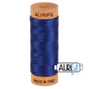 Bobina de hilo de algodón Aurifil 80 wt, azul marino oscuro || color: 2784 azul marino oscuro