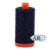 2785 Very Dark Navy Aurifil Cotton 50wt Large Spool||color:2785 Very Dark Navy