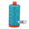 2810 Turquesa Aurifil Algodón 50wt Bobina grande||color:2810 Turquesa