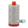 2843 Light Grey Green Aurifil Cotton 50wt Large Spool||color:2843 Light Grey Green