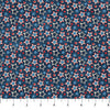 Multi Navy Star Toss American Heartland Cotton 44"/45" Fabric Per Yard