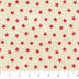Tela de algodón «American Heartland» en color rojo crema con estrellas, 44"/45", por yarda
