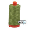 2888 Fern Green Aurifil Cotton 50wt Large Spool||color:2888 Fern Green