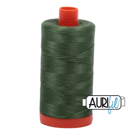 2890 Verde hierba muy oscuro Aurifil Algodón 50wt Bobina grande||color:2890 Verde hierba muy oscuro