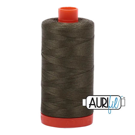 2905 Verde militar Aurifil Algodón 50wt Bobina grande||color:2905 Verde militar
