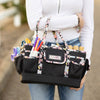 Organizador de manualidades «Deluxe Store & Tote», negro con ribete floral