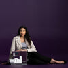 PFAFF® Refurbished admire™ air 7000 Purple Coverlock Machine -- Product Image