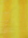 Reptile Yellow Florida Gator 3D Embossed Vinyl Fabric
