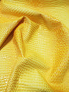 Tejido vinílico con relieve 3D «Florida Gator» en color caramelo miel / Se vende por metros