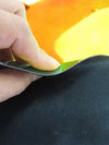 Tejido vinílico cromado multicolor con efecto holográfico marino / Se vende por metros