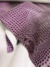 Poison Green Florida Gator 3D Embossed Vinyl Fabric / Sold By The Yard