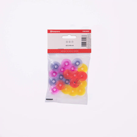 HUSQVARNA® VIKING® Bobinas Acuarelables 20-Pack (Rosa, Rojo, Amarillo, Azul Oscuro) -- Product Image