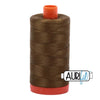 4173 Dark Olive Aurifil Cotton 50wt Large Spool||color:4173 Dark Olive