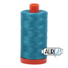 4182 Dark Turquoise Aurifil Cotton 50wt Large Spool||color:4182 Dark Turquoise