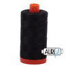 4241 Very Dark Grey Aurifil Cotton 50wt Large Spool||color:4241 Very Dark Grey