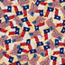 ATXSH: Tela de algodón con el diseño de la bandera marrón de Texas, 44"/45", por yarda