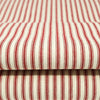 Tejido Roc-lon 100 % algodón ancho para fundas, vendido por yardas, a rayas rojas