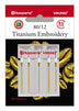 HUSQVARNA® VIKING® Titanium Embroidery Needles Size 80/12 5-Pack
