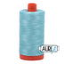 5006 Turquesa claro, hilo de algodón Aurifil de 50 wt, bobina grande