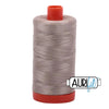 5011 Rope Beige Aurifil Cotton 50wt Large Spool||color:5011 Rope Beige