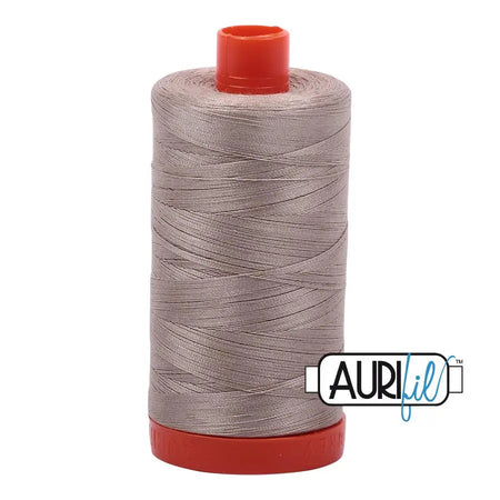 5011 Rope Beige Aurifil Cotton 50wt Large Spool||color:5011 Rope Beige